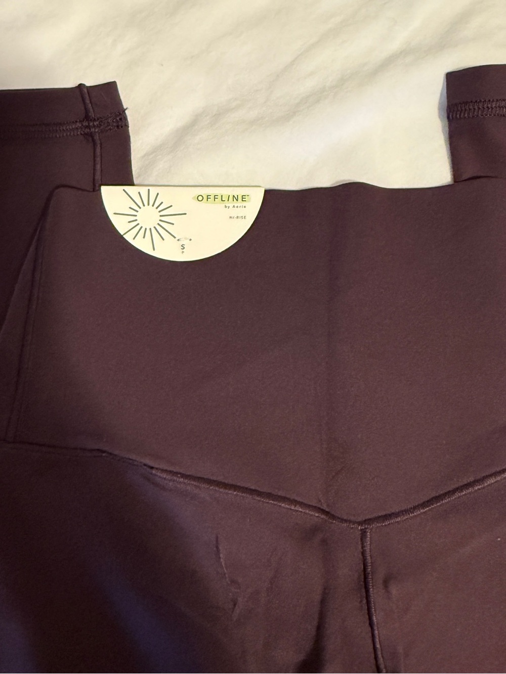 aerie Offline High-Waist Leggings in Deep Plum